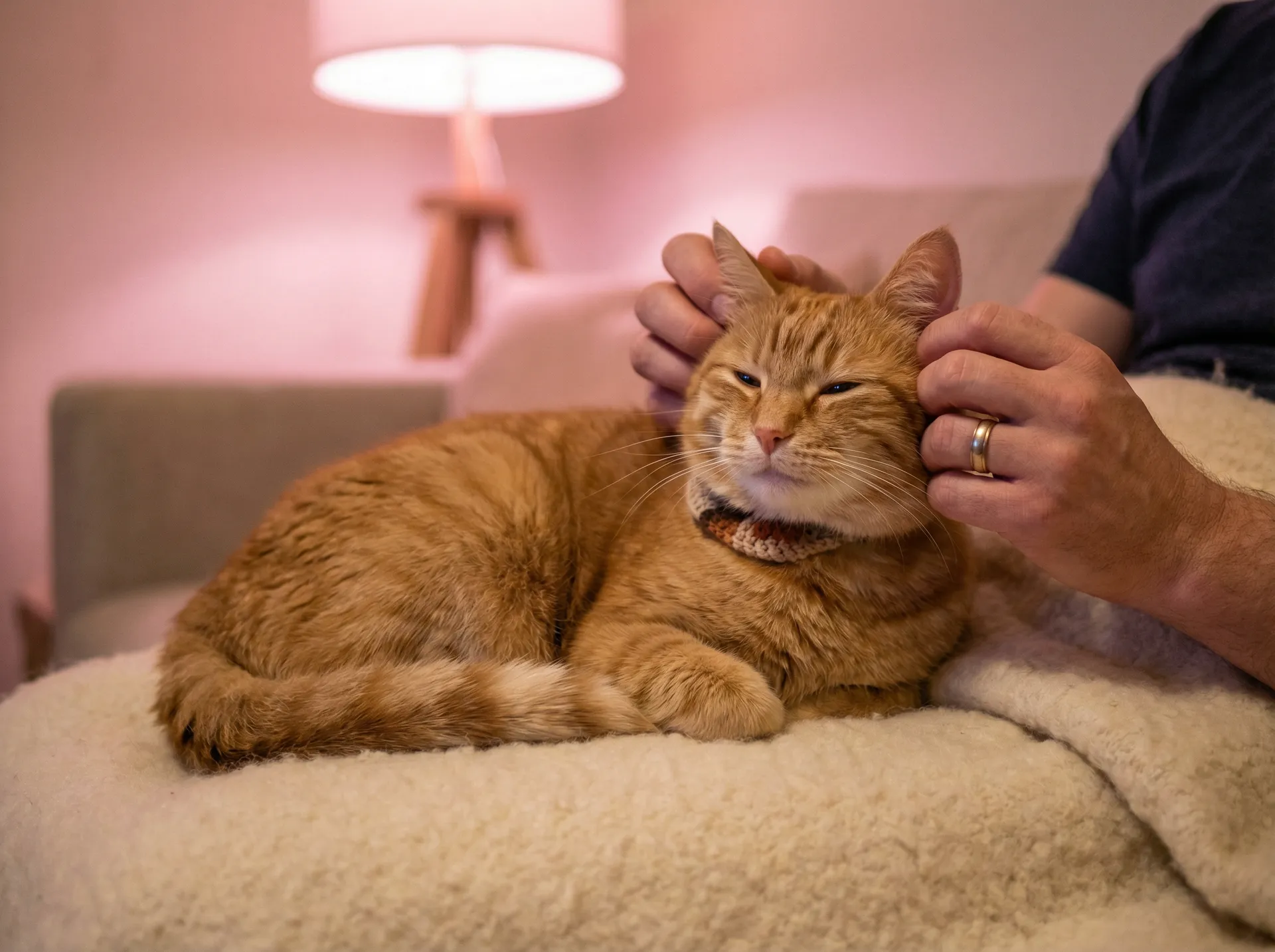 猫咪被温柔抚摸的幸福时刻 - 嗨电影
